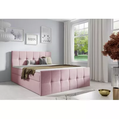 Einzelbett CHLOE – 120 x 220 cm, rosa + GRATIS Matratzenauflage