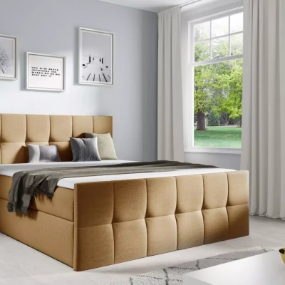 Einzelbett CHLOE – 120 x 220 cm, hellbraun + GRATIS Matratzenauflage
