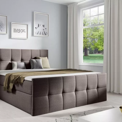 Einzelbett CHLOE – 120 x 220 cm, braun + GRATIS Matratzenauflage