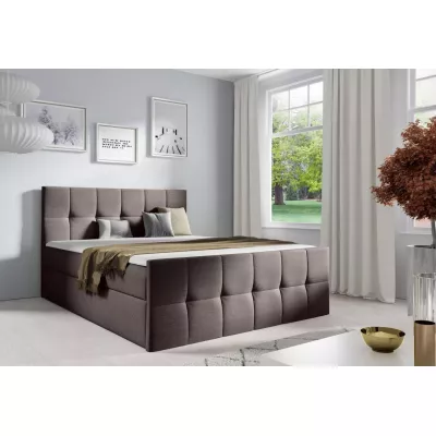 Einzelbett CHLOE – 120 x 220 cm, braun + GRATIS Matratzenauflage