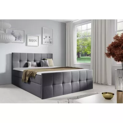 Einzelbett CHLOE – 120 x 220 cm, grau + GRATIS Matratzenauflage