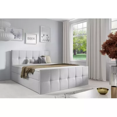 Einzelbett CHLOE – 120 x 220 cm, hellgrau + GRATIS Matratzenauflage
