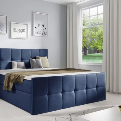 Einzelbett CHLOE – 120 x 220 cm, blau, 3 Stück + GRATIS Matratzenauflage