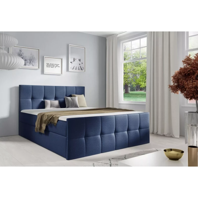 Einzelbett CHLOE – 120 x 220 cm, blau, 3 Stück + GRATIS Matratzenauflage