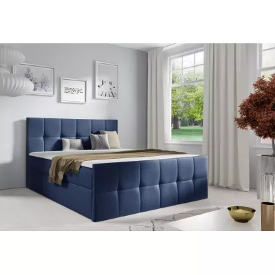 Einzelbett CHLOE – 120 x 220 cm, blau, 3 Stück + GRATIS Matratzenauflage