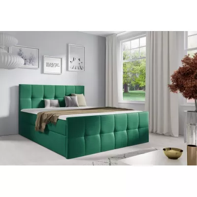 Einzelbett CHLOE – 120 x 220 cm, grün + GRATIS Matratzenauflage