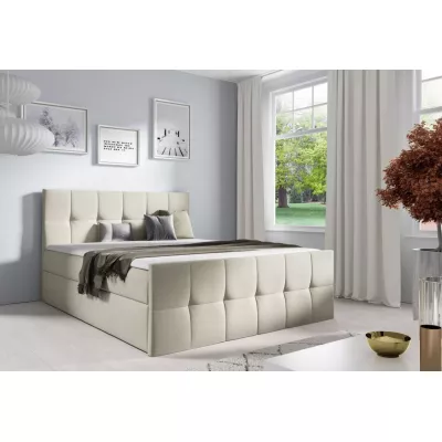 Einzelbett CHLOE – 120 x 220 cm, beige + GRATIS Matratzenauflage