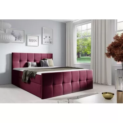 Einzelbett CHLOE – 120 x 220 cm, rot + GRATIS Matratzenauflage