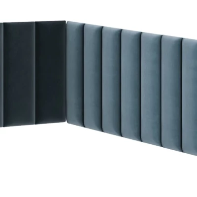 Set gepolsterter Paneele 100x220x50 VALERIO - hellblau