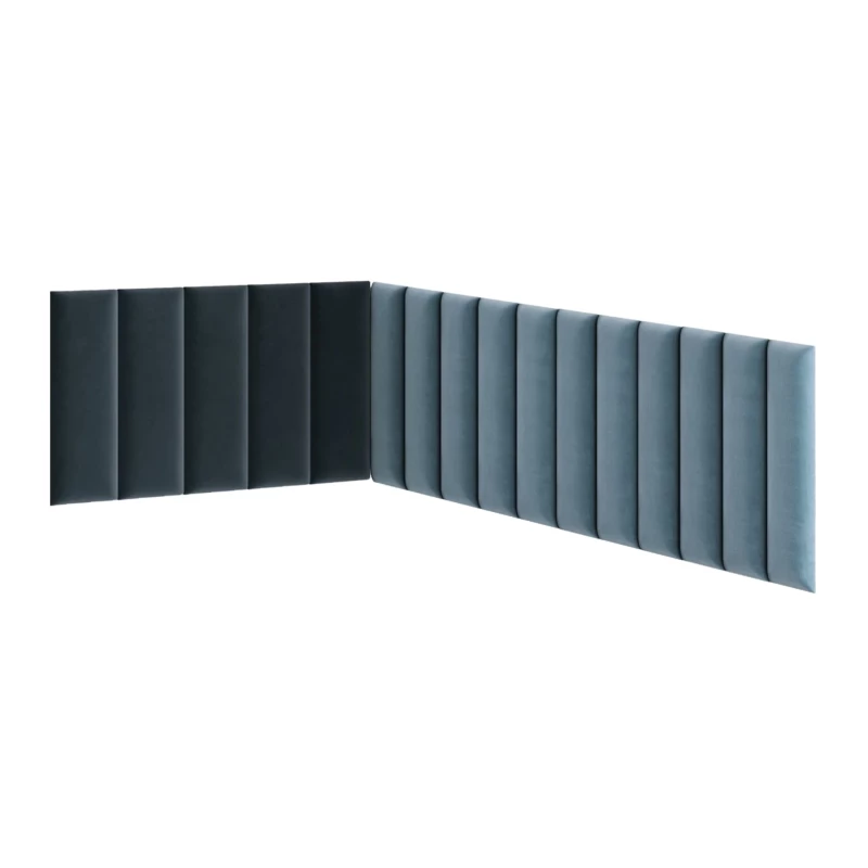 Set gepolsterter Paneele 100x220x50 VALERIO - hellblau