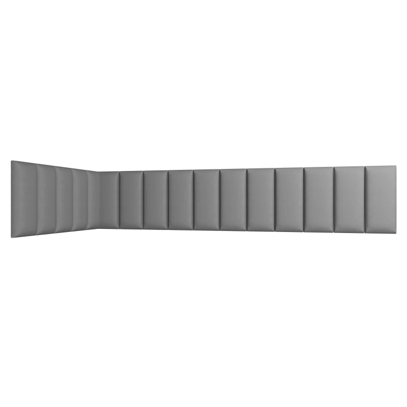 Set gepolsterter Paneele 100x220x50 VALERIO - hellgrau