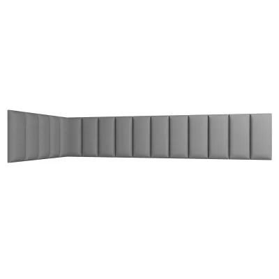 Set gepolsterter Paneele 100x220x50 VALERIO - hellgrau