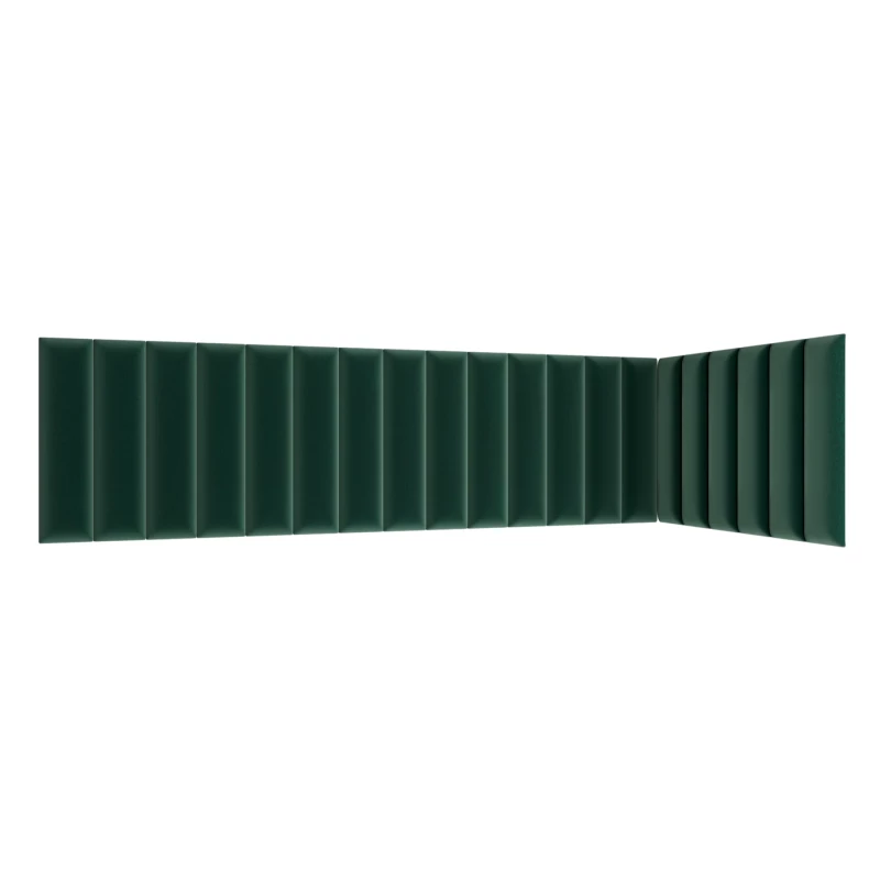 Set gepolsterter Paneele 210x90x60 VALERIO - grün