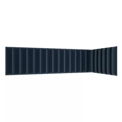 Set gepolsterter Paneele 210x90x60 VALERIO - blau