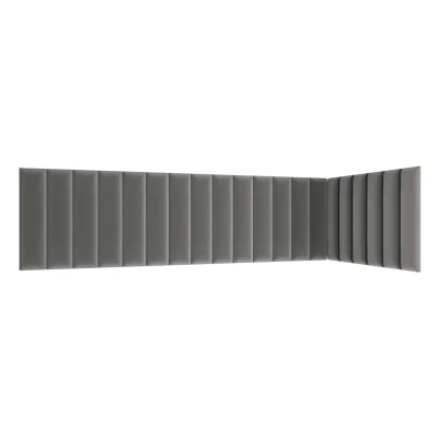 Set gepolsterter Paneele 210x90x60 VALERIO - grau