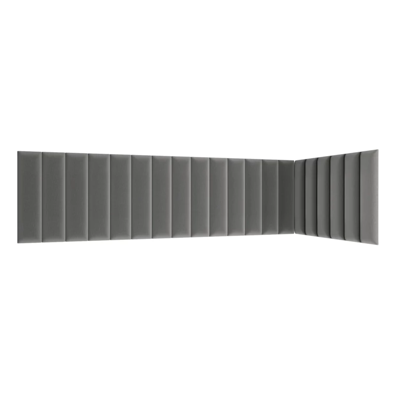 Set gepolsterter Paneele 210x90x60 VALERIO - grau
