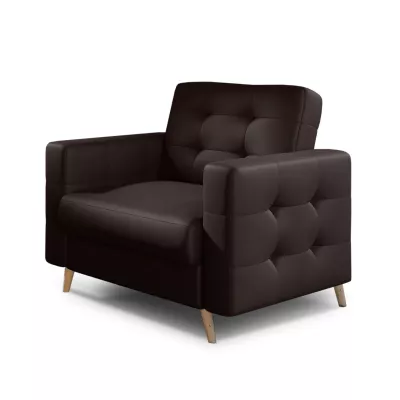 Polstersessel SASHA – dunkelbraun