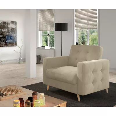 Polstersessel SASHA – hellbeige