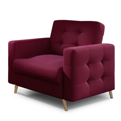 Polstersessel SASHA – bordeauxrot