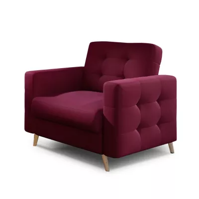 Polstersessel SASHA – bordeauxrot