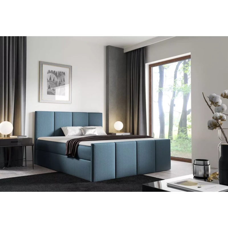 Bett mit Matratze und Lattenrost LOLA - 120x220, blau 3 + Topper GRATIS