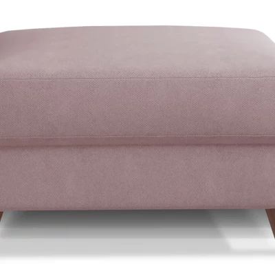 Gepolsterter Hocker SASHA – hellrosa