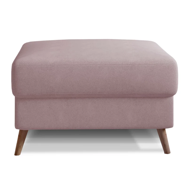 Gepolsterter Hocker SASHA – hellrosa