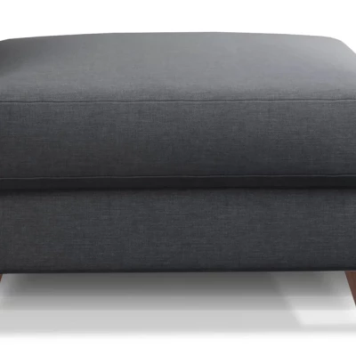 Gepolsterter Hocker SASHA – grau