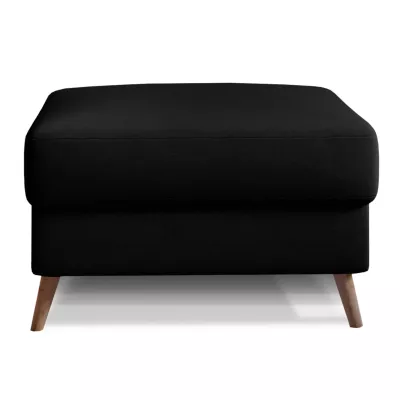 Gepolsterter Hocker SASHA – schwarz