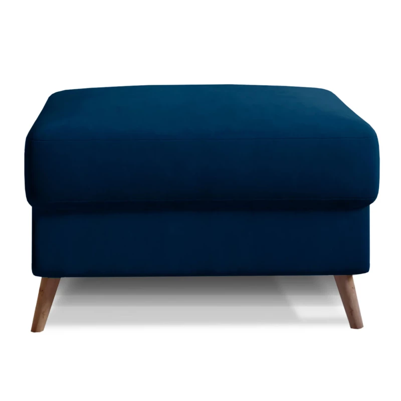 Gepolsterter Hocker SASHA – marineblau
