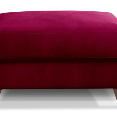 Gepolsterter Hocker SASHA – bordeauxrot