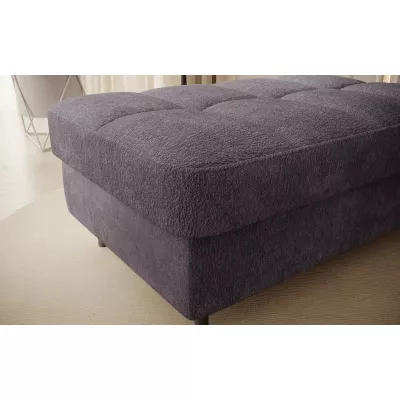 Hocker mit Stauraum ZULEYKA - dunkelgrau