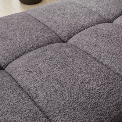 Hocker mit Stauraum ZULEYKA - dunkelgrau