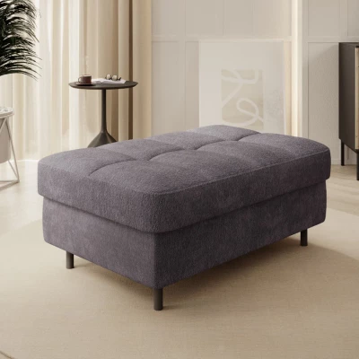 Hocker mit Stauraum ZULEYKA - dunkelgrau