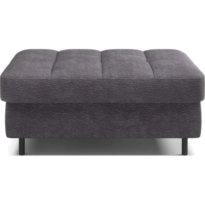 Hocker mit Stauraum ZULEYKA - dunkelgrau