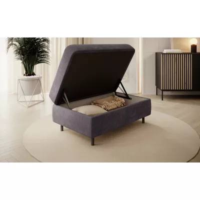 Hocker mit Stauraum ZULEYKA - dunkelgrau