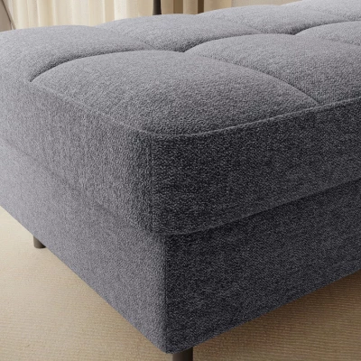 Hocker mit Stauraum ZULEYKA - grau
