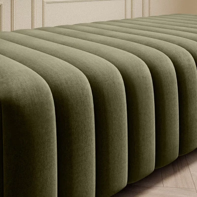 MELISENDE Wohnzimmerhocker - Khaki