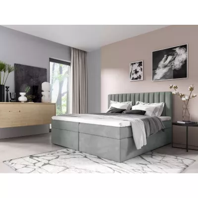 Doppelbett 200x220 IANA - grau + GRATIS Matratzenauflage