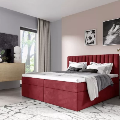 Doppelbett 180x220 IANA - rot + GRATIS Matratzenauflage
