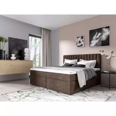 Doppelbett 140x220 IANA - braun + GRATIS Matratzenauflage