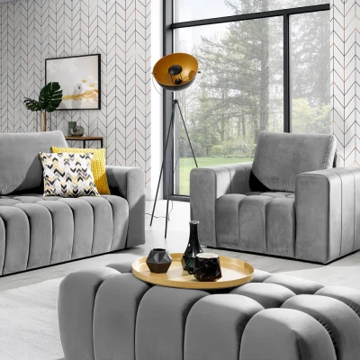 Designerhocker ILANIS – hellgrau