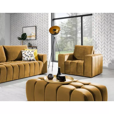Designerhocker ILANIS – Senfgelb