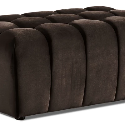 Designerhocker ILANIS – dunkelbraun