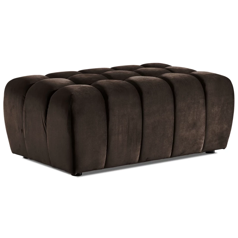 Designerhocker ILANIS – dunkelbraun