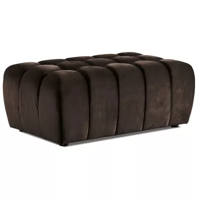 Designerhocker ILANIS – dunkelbraun