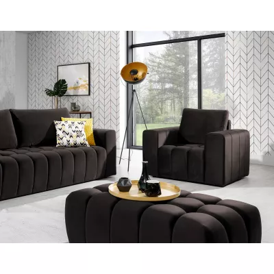 Designerhocker ILANIS – dunkelbraun
