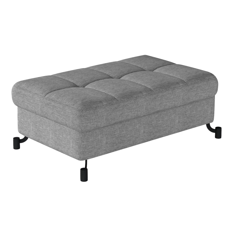 Stilvoller Hocker AZARI – grau
