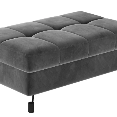 Stilvoller AZARI-Hocker – Graphit