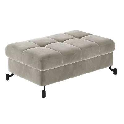 Stylischer AZARI Hocker – hellbeige